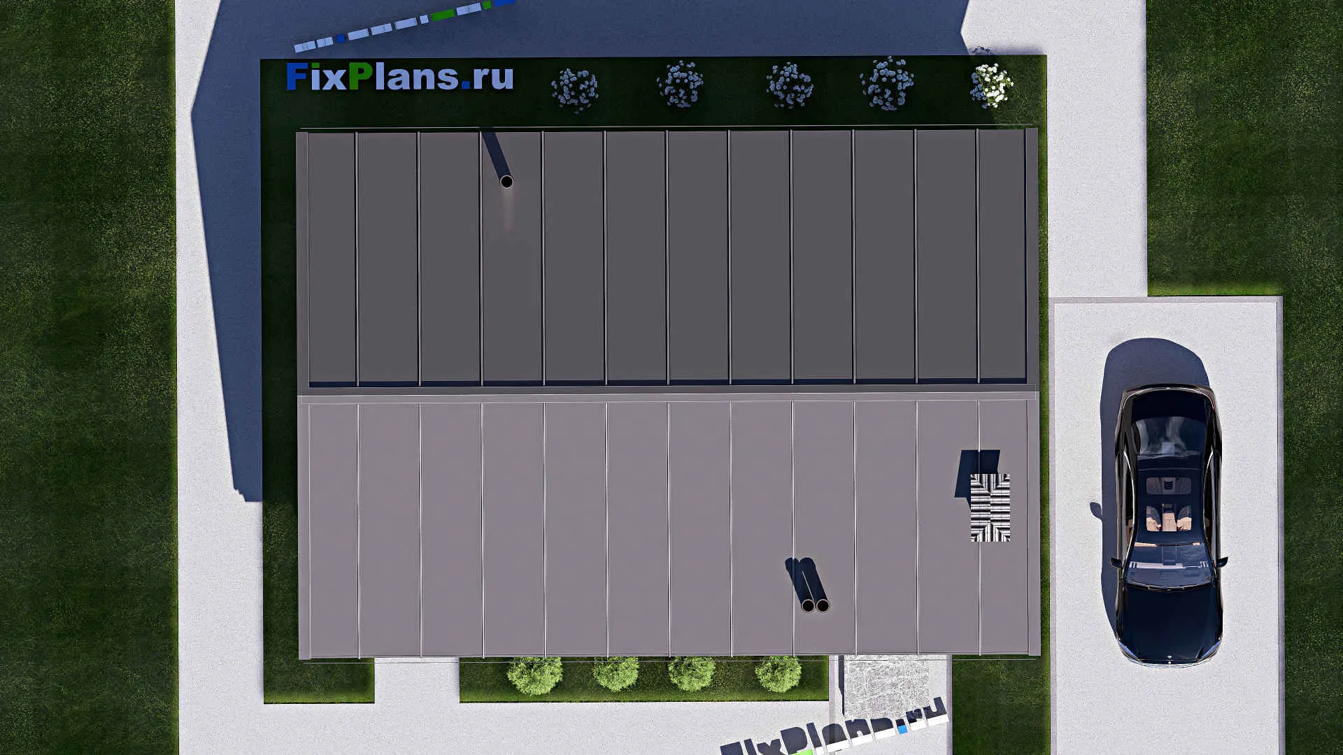 F-20024 - Проект одноэтажного дома 10 на 13, площадью 80 м² с 3 спальнями