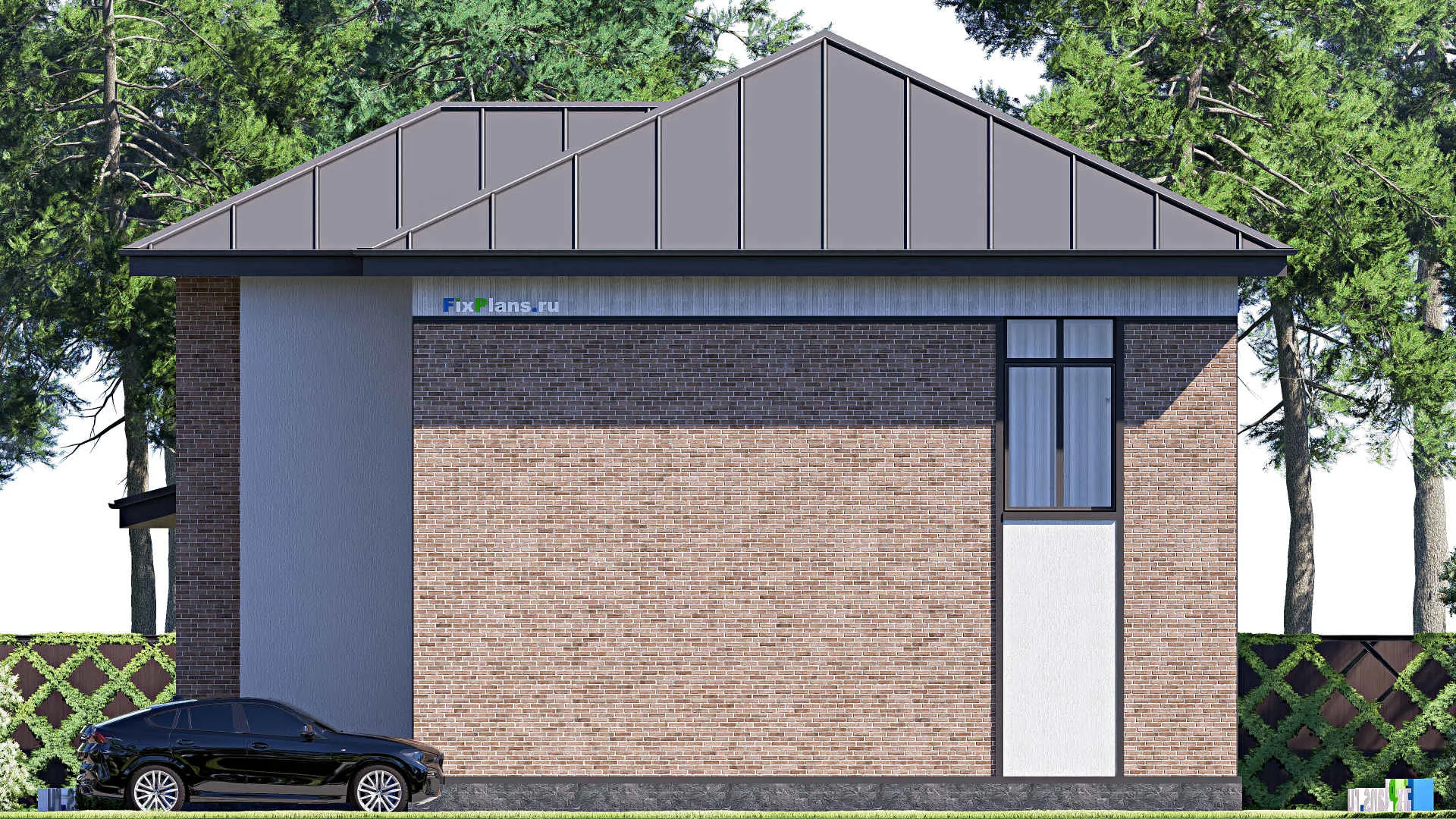 F-20474 - Проект двухэтажного дома 14 на 18, площадью 310 м² с террасой и 4 спальнями