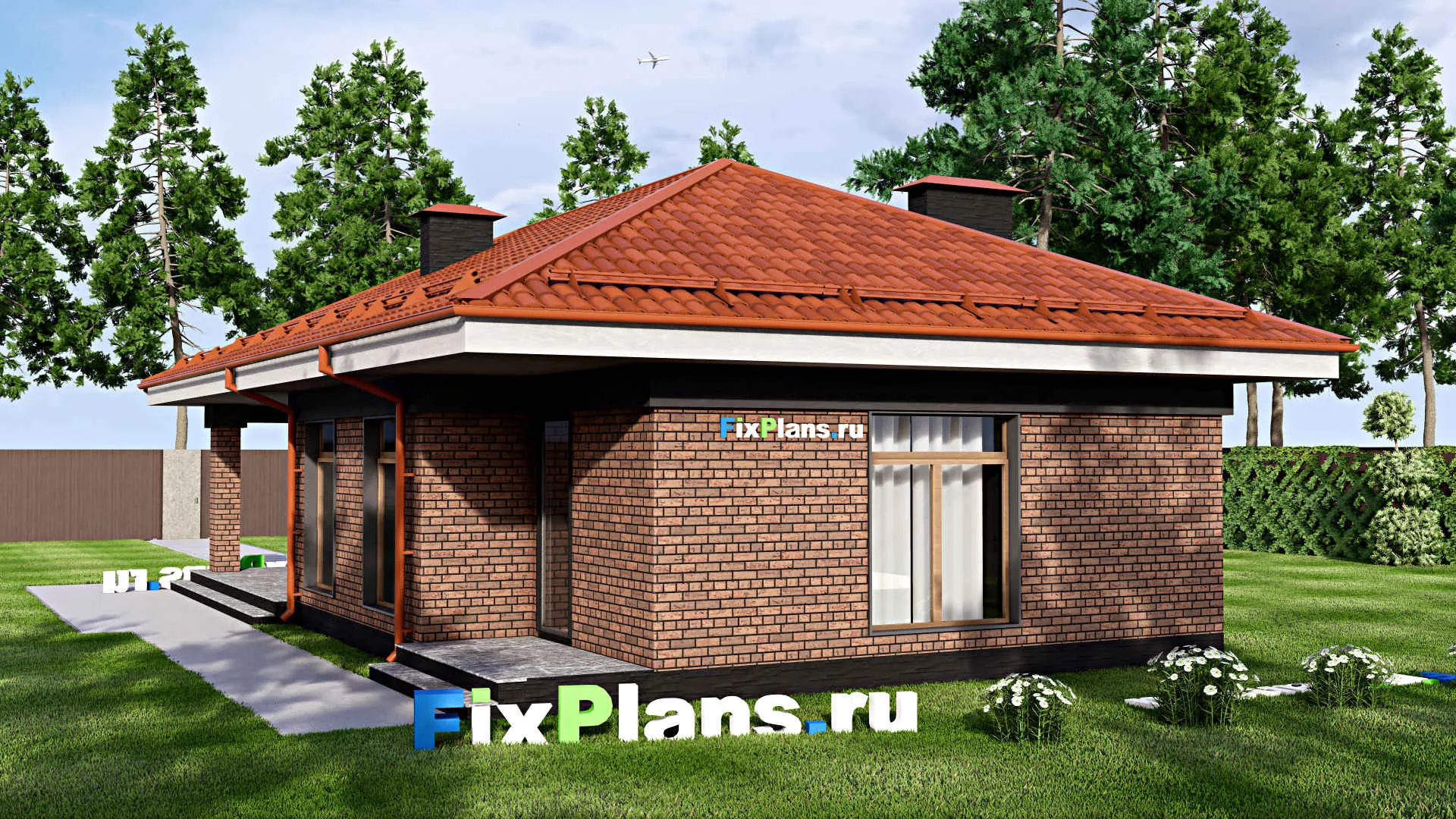 F-15074 - Проект бани 8 на 15, площадью 100 м² с терассой, 2 санузлами и спальней