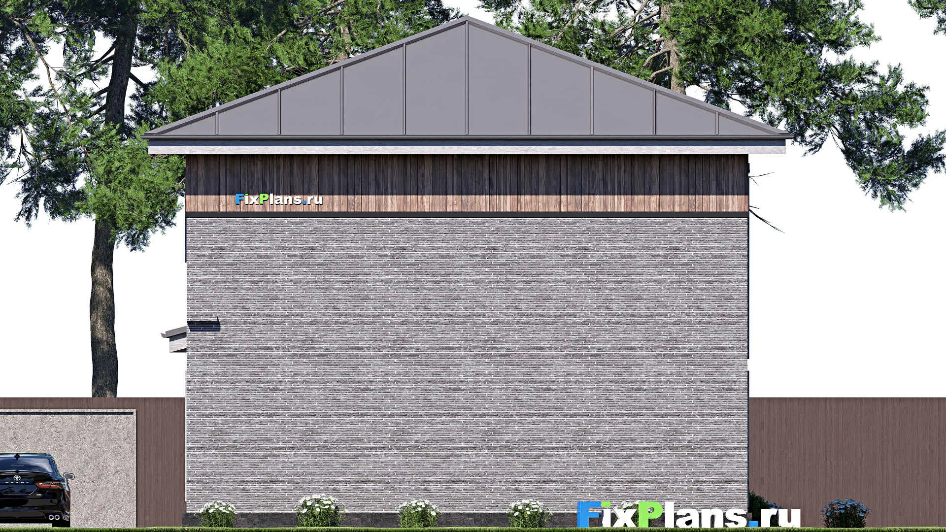 F-18602 - Проект двухэтажного дома 10 на 13, площадью 170 м² с 3 спальнями